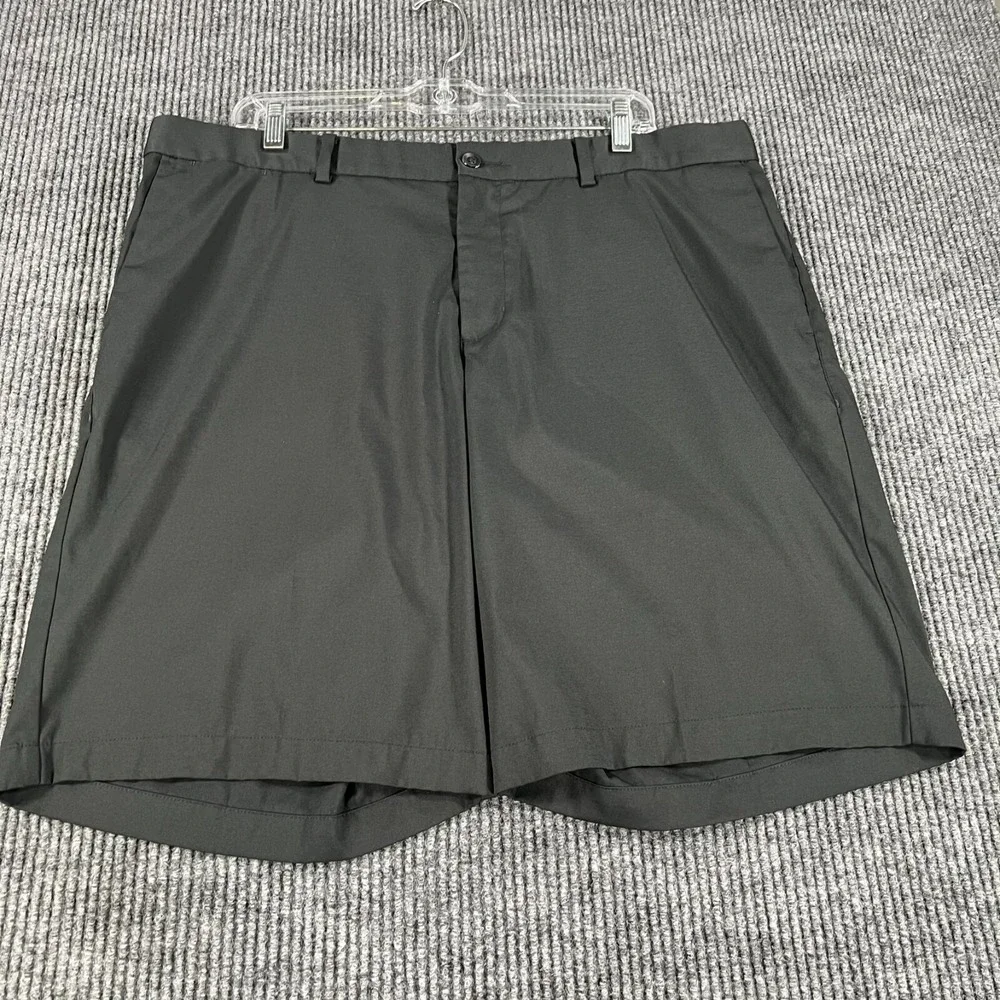 Nike Shorts Mens 38 Black Solid Chino Golf Dri Fit Outdoor Casual Lightweight